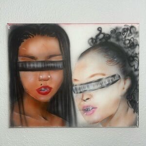 1/1 Airbrush Canvas ‘AfroFuturistic Girls’
